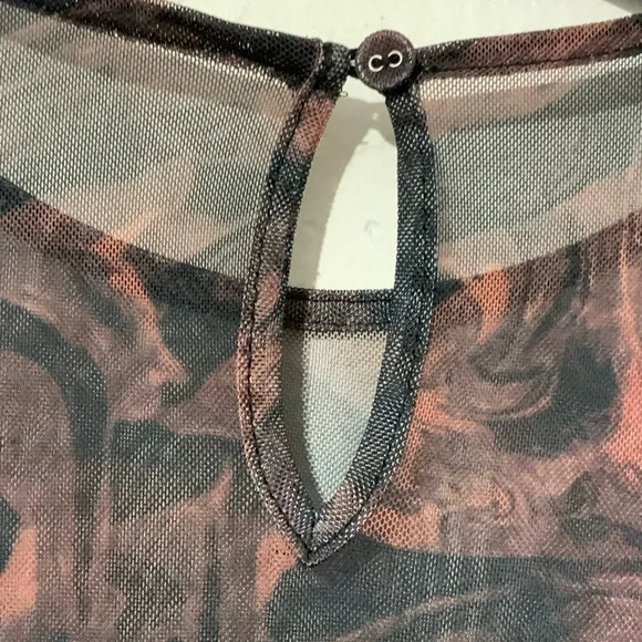 NWT Lost + Wander Contessa Long Sleeve Mesh Midi Dress Sz Large - Picture 13 of 13